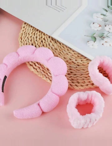 Set bentita pentru machiaj SHEIN, roz Roz