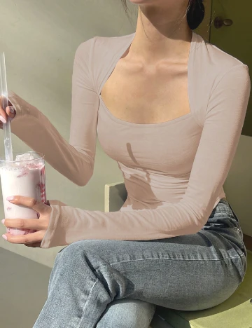 Bluza Dazy, crem Crem