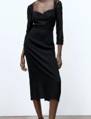 Rochie medie Zara, negru Negru