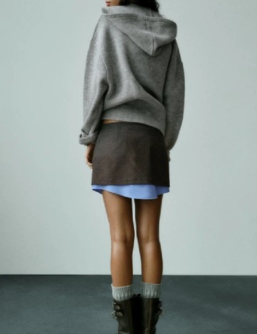 Fusta Zara, gri inchis