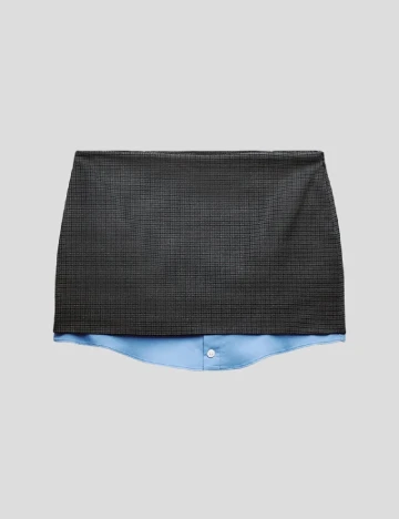 Fusta Zara, gri inchis Gri