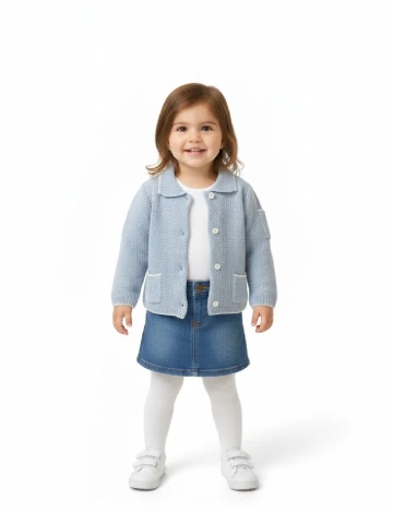 Cardigan Skhuaban, bleu Albastru