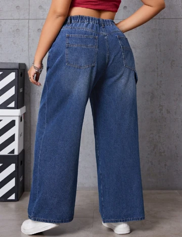 Blugi SHEIN CURVE, albastru Albastru