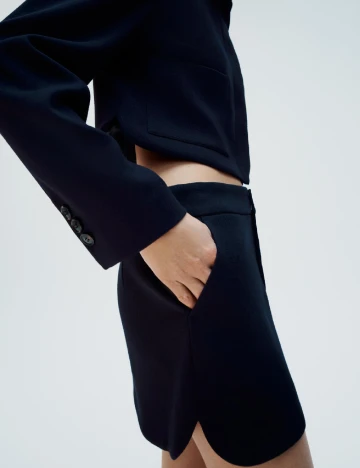 Fusta Zara, bleumarin Albastru