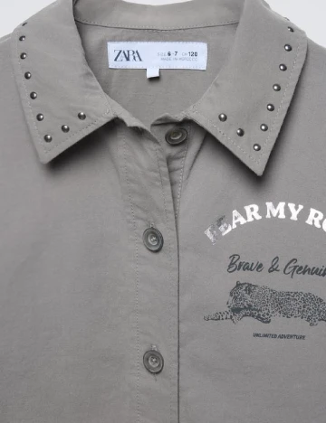 Camasa Zara, gri Gri