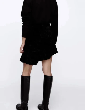 Fusta Zara, negru Negru