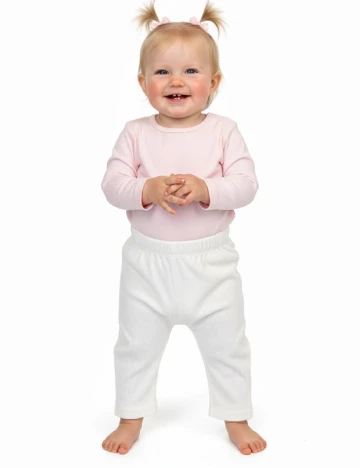 Pantaloni Zara, alb Alb