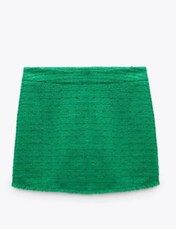 Fusta pantalon Zara, verde Verde