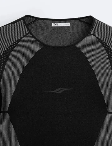 Bluza Zara, negru/gri