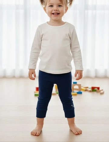 Pantaloni Zara, bleumarin Albastru