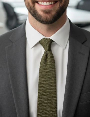 Cravata Zara, verde Verde