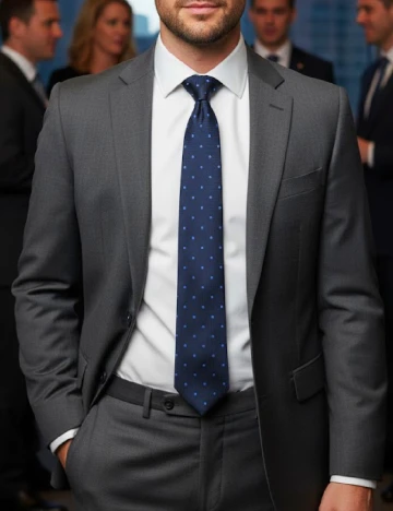 Cravata Zara, bleumarin Albastru