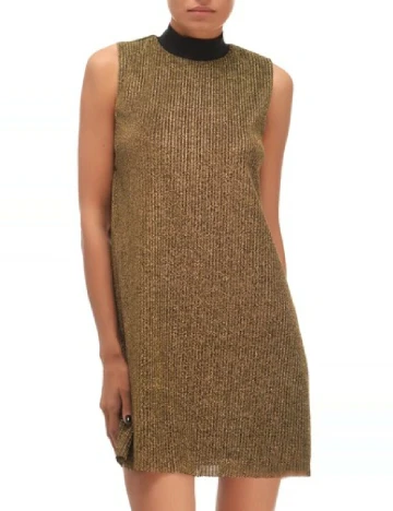 Rochie scurta Zara, auriu Galben