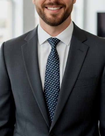 
						Cravata Zara, bleumarin/alb