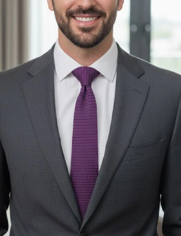 Cravata Zara, mov Mov