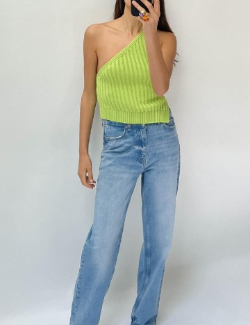 Top Zara, verde