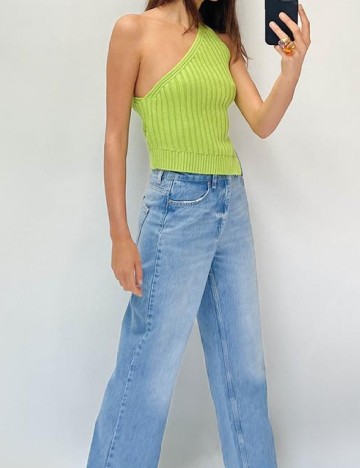 Top Zara, verde