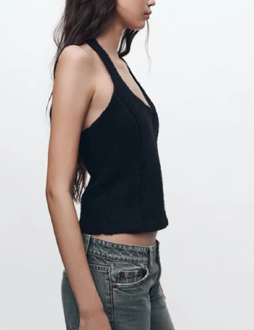 Top Zara, negru Negru