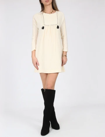 Rochie Zara, crem Crem