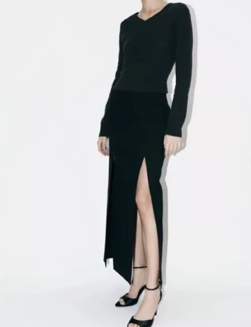 Fusta Zara, negru Negru