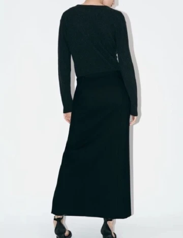 Fusta Zara, negru Negru