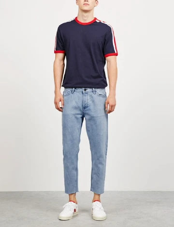 Blugi Bershka, albastru Albastru