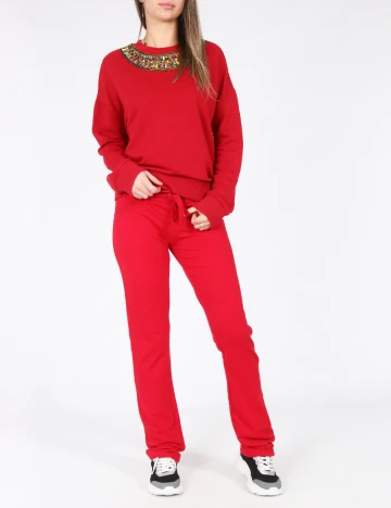 Pantaloni Bershka, rosu Rosu