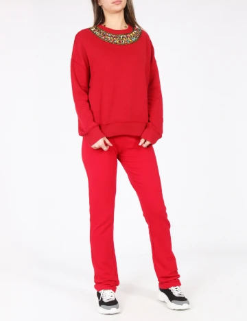 Pantaloni Bershka, rosu Rosu