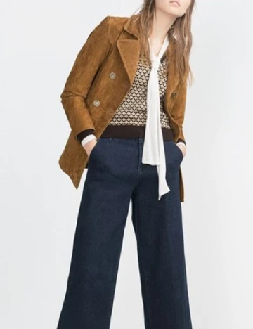 Bluza Zara, maro/crem Maro