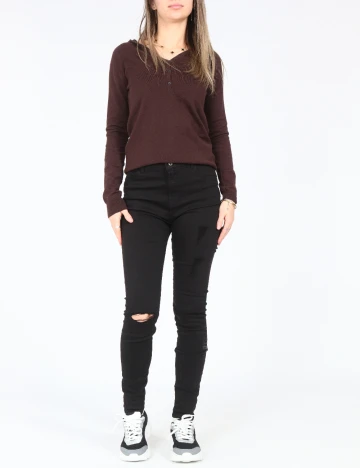 Blugi Bershka, negru Negru