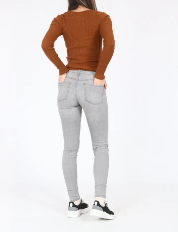 Blugi Bershka, gri Gri