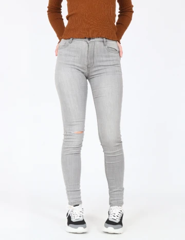 Blugi Bershka, gri Gri