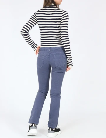 Bluza Zara, albastru/alb Alb