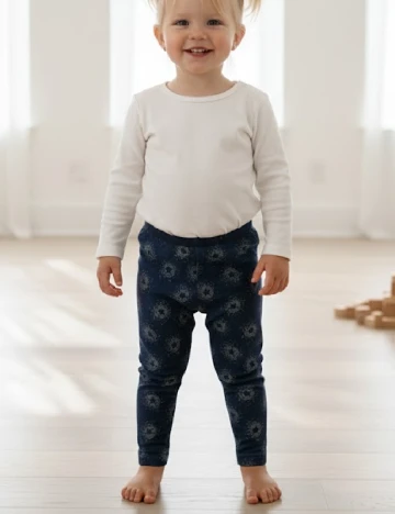 Pantaloni Zara, bleumarin Albastru