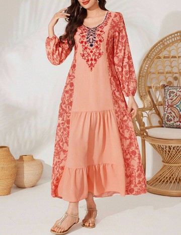 
						Rochie medie SHEIN, piersica