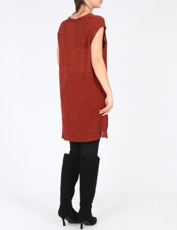 Vesta oversize Zara, caramiziu