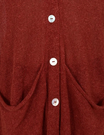 Vesta oversize Zara, caramiziu Rosu