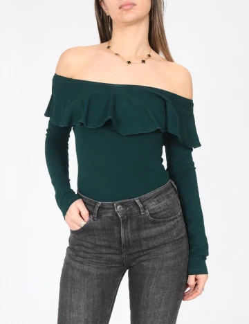 Body Bershka, verde Verde
