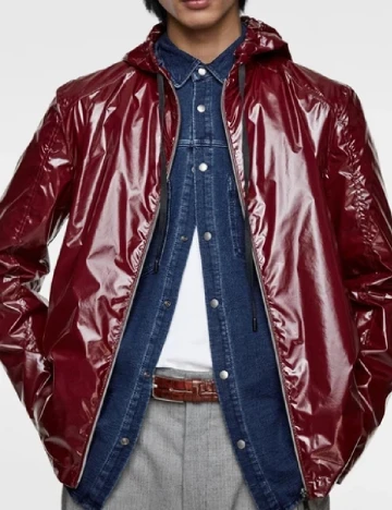 Pelerina de ploaie Zara, visiniu Rosu