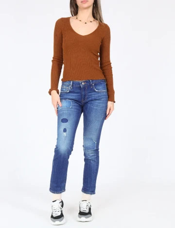 Blugi Zara, albastru Albastru