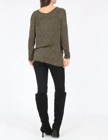 Bluza Oversize Bershka, verde Verde