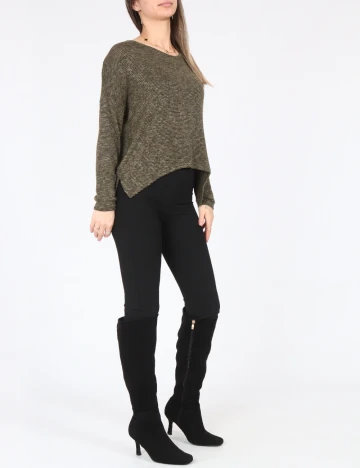 Bluza Oversize Bershka, verde Verde