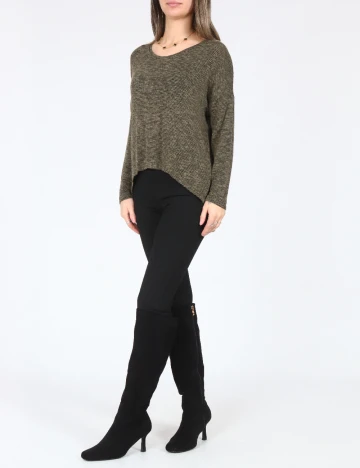 Bluza Oversize Bershka, verde Verde