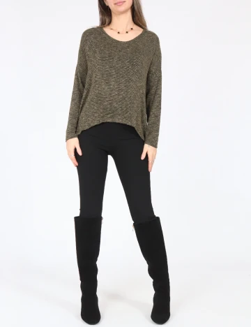 Bluza Oversize Bershka, verde Verde