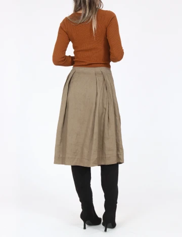 Fusta Zara, kaki Verde