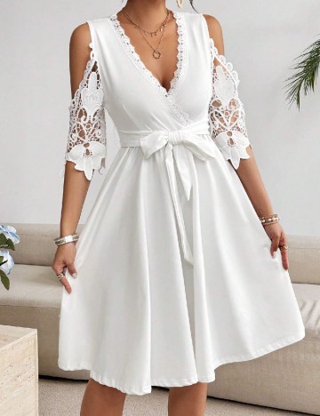 
						Rochie scurta SHEIN, alb