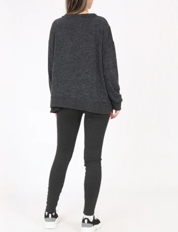 Bluza Bershka, gri inchis Gri