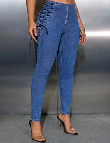 Blugi SHEIN, bleumarin Albastru