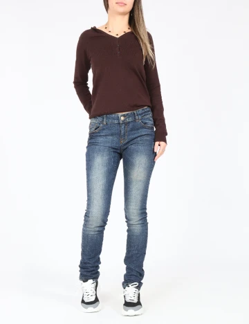 Blugi Zara, albastru Albastru