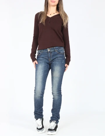 Blugi Zara, albastru Albastru